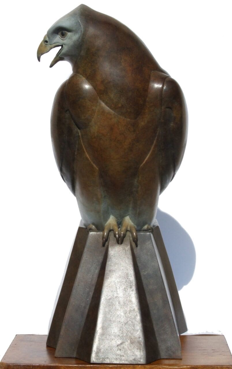 Female Red Kite (Bronze life size Bird of Prey sculpture) - Image 2