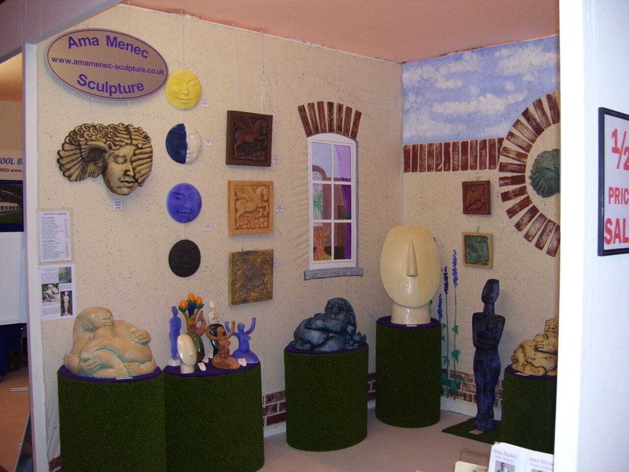 Hypnia Ceramic (Wall Mounted Big Head Goddess sculpture) - Image 5
