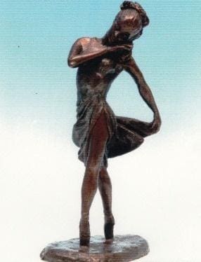 Ballet Dancer (Bronze Female Indoor sculpture)