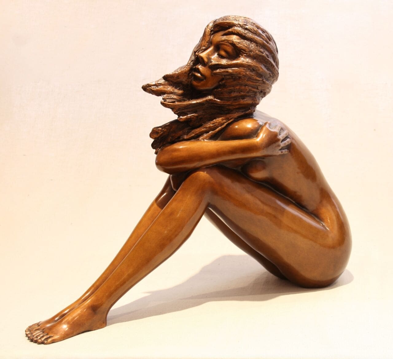 Evanescence (Sitting Nude Girl Garden statue)