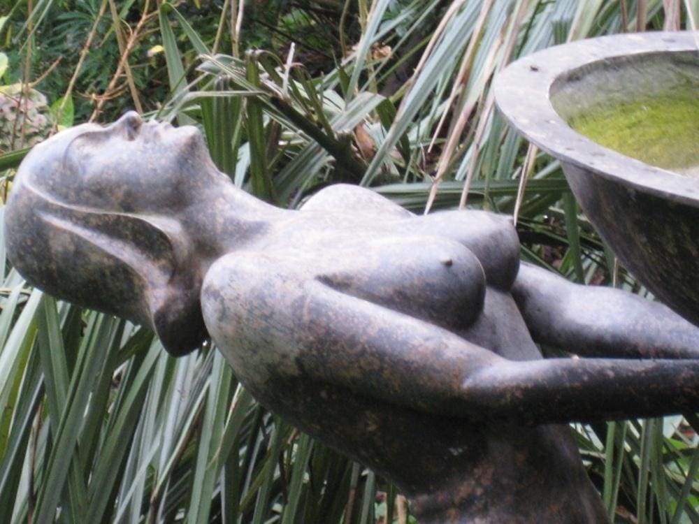 Water Carrier (Art Deco Nude Girl water Fountain), Bronze - Image 4