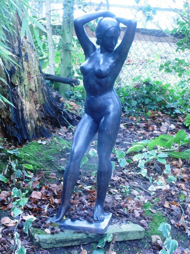 Nymph (Bronze Sensual Woman sculpture)
