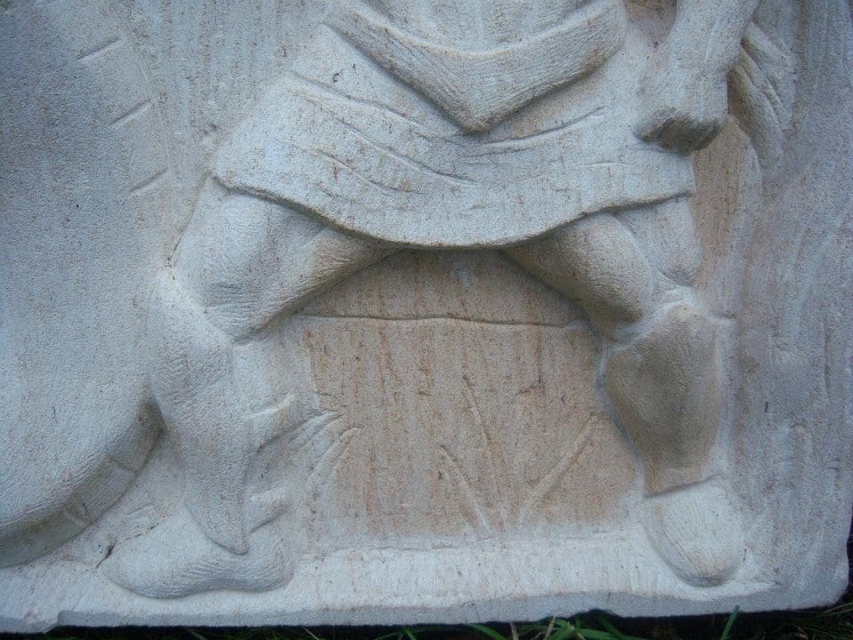 Hercules Fighting the Lernean Hydra (Mythical Stone Panel) - Image 3