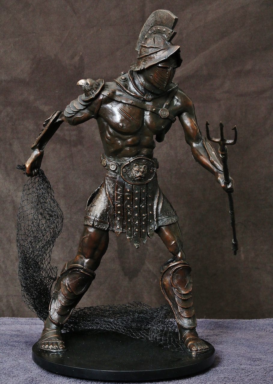 GLADIATOR WARRIOR Bronze Realistic sculpture - Image 5