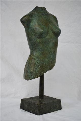 "Female Torso" (Bronze Naked Woman Torso Lifesized sculpture)