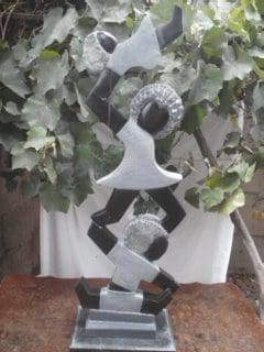 Acrobats (Abstract Garden Children sculpture)