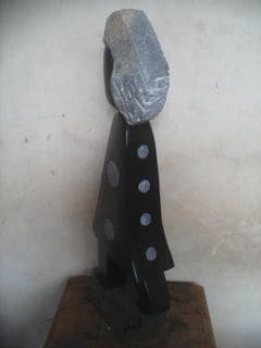 Dressed for the Party (Carved Stone sculpture) - Image 4