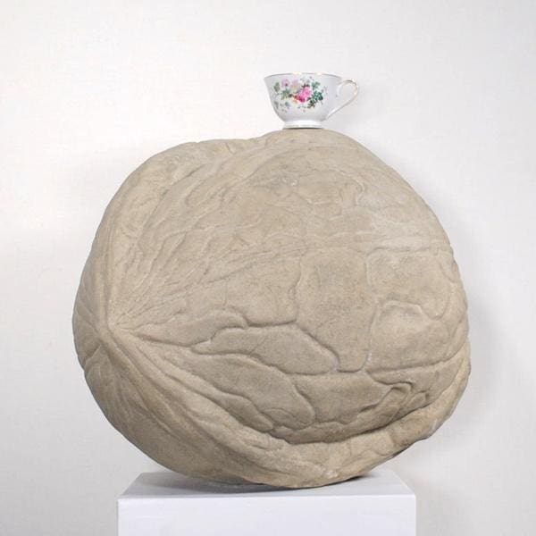 Walnut Outsize Stone Lifelike Nut statue - Image 2