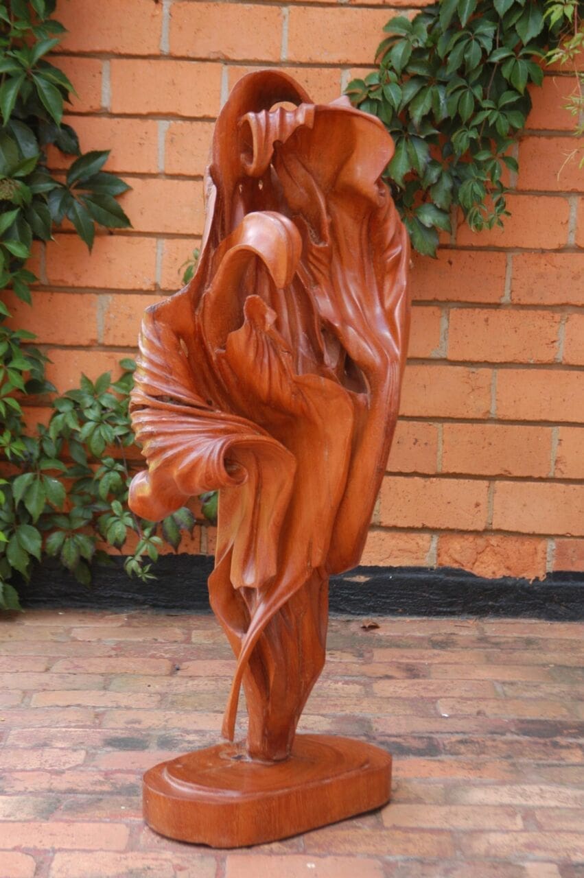 Melody from the Plant (Abstract Wood statuette) - Image 3