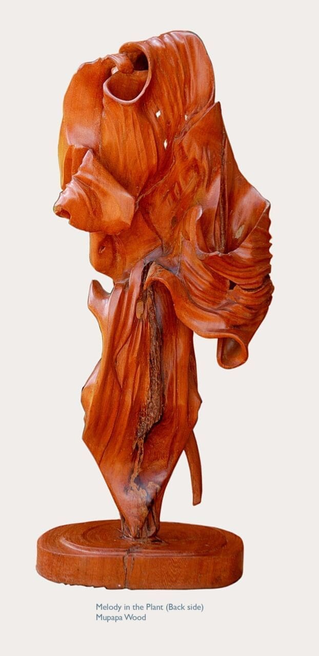 Melody from the Plant (Abstract Wood statuette) - Image 4