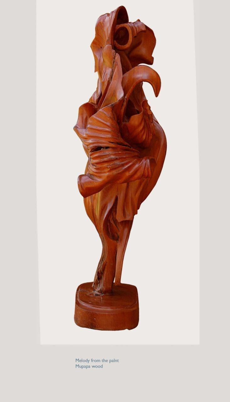 Melody from the Plant (Abstract Wood statuette) - Image 5