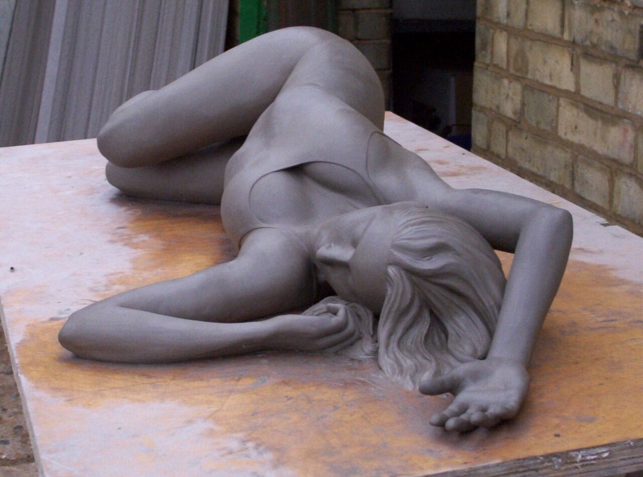 Aimee (Bronze Resting Sleeping Ballerina statue) - Image 4