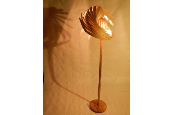Issy Standard Lamp (Abstract Indoor Wood sculpture) - Image 4