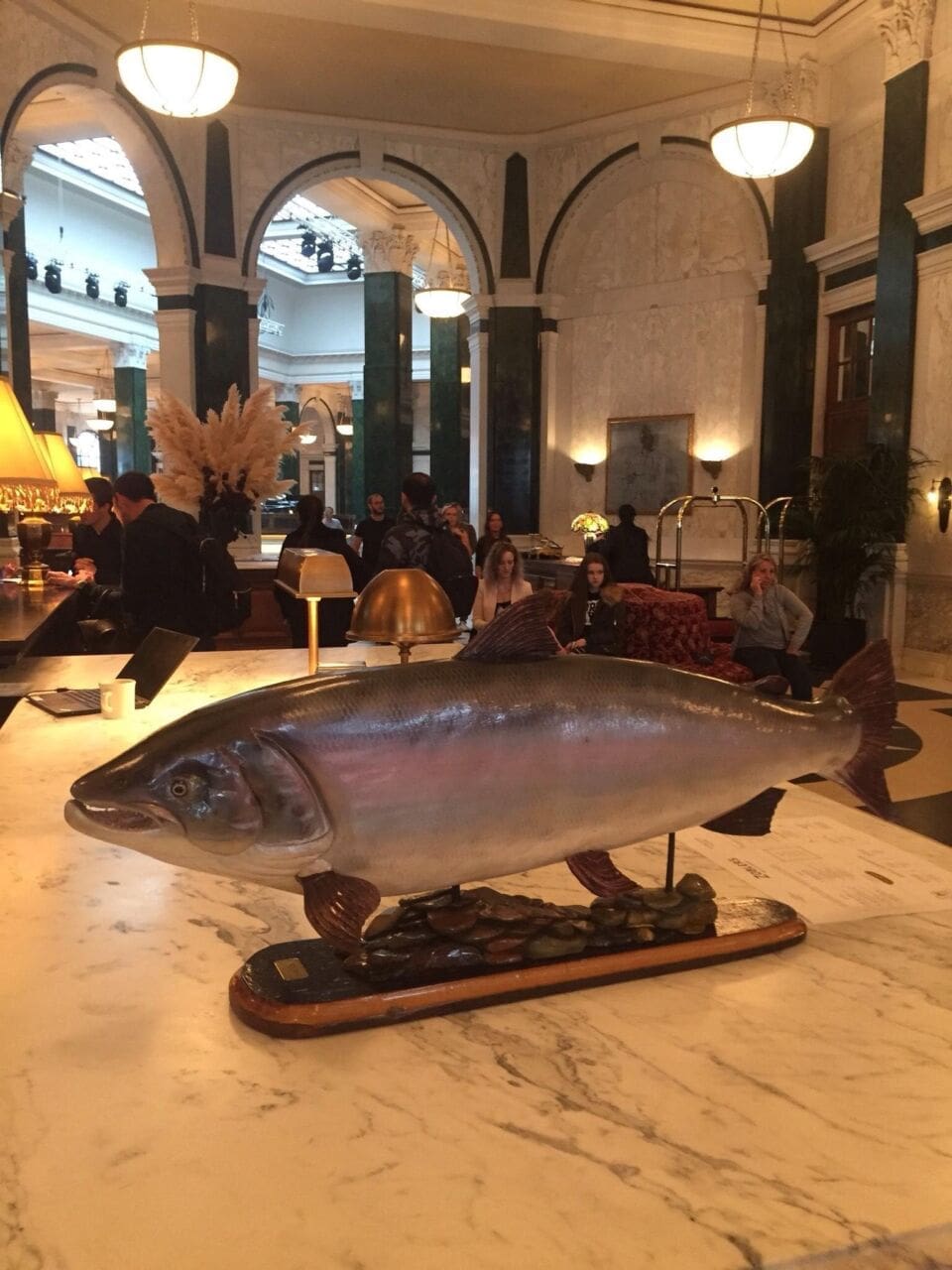 Male Atlantic Salmon (Carved Painted sculpture) - Image 4