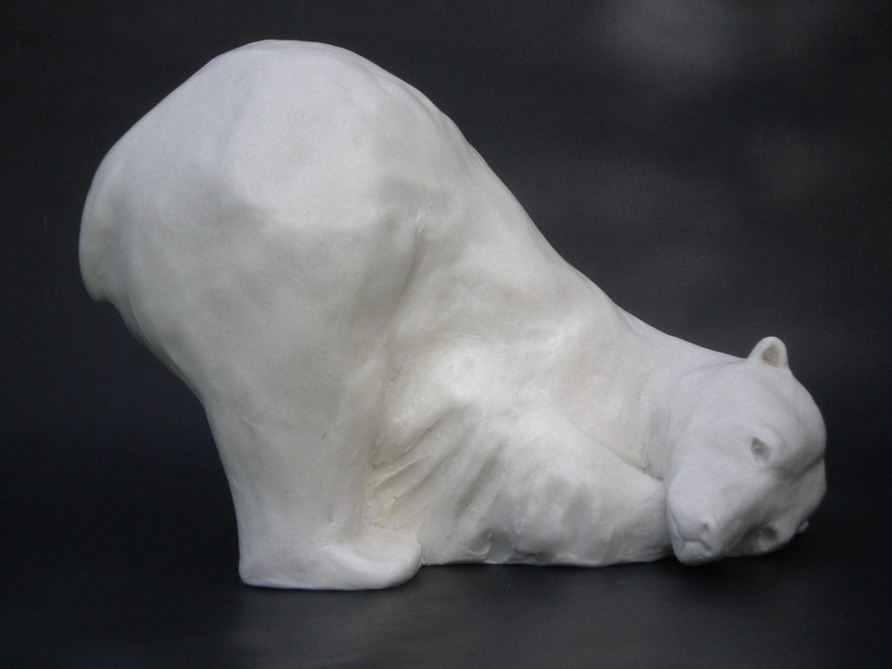 Point of View (Small Polar Bear Listening statue)