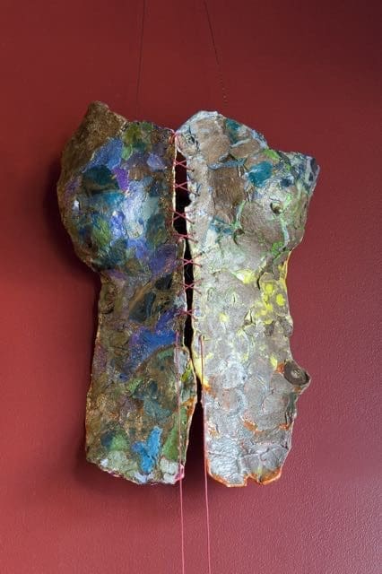 River (Naked Life-Size Woman Wall statue)