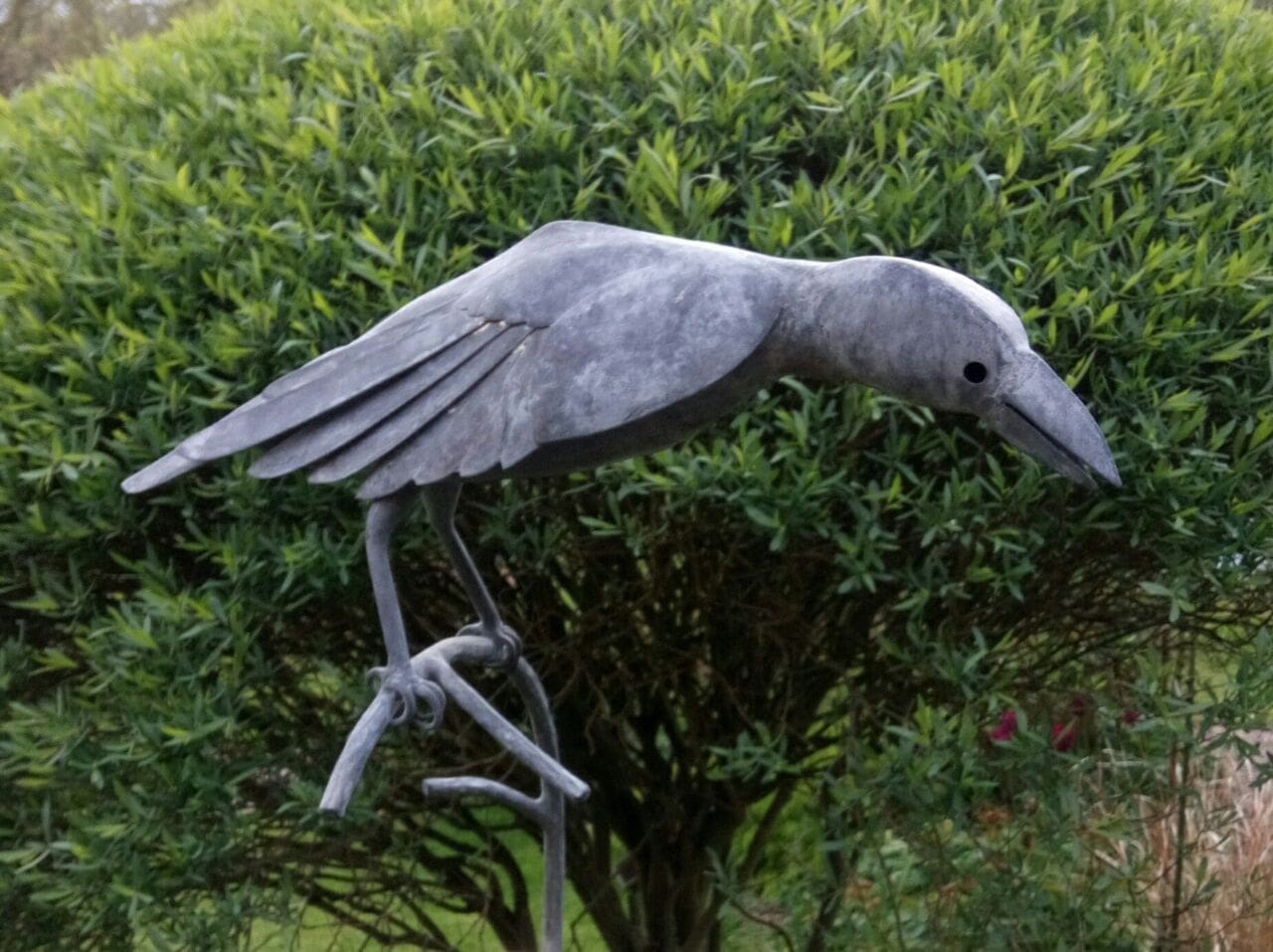 Crow (Lifesize Forged Mild Steel Bird sculpture) - Image 3