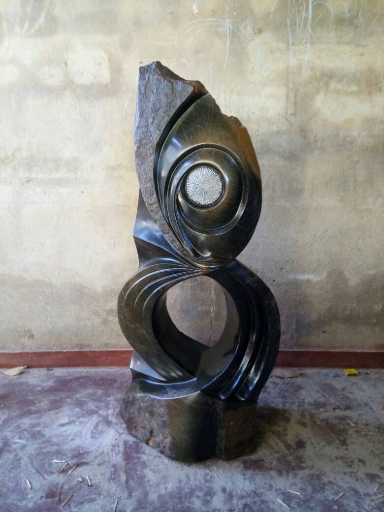 Rainmaker (Abstract Carved Springstone statue)
