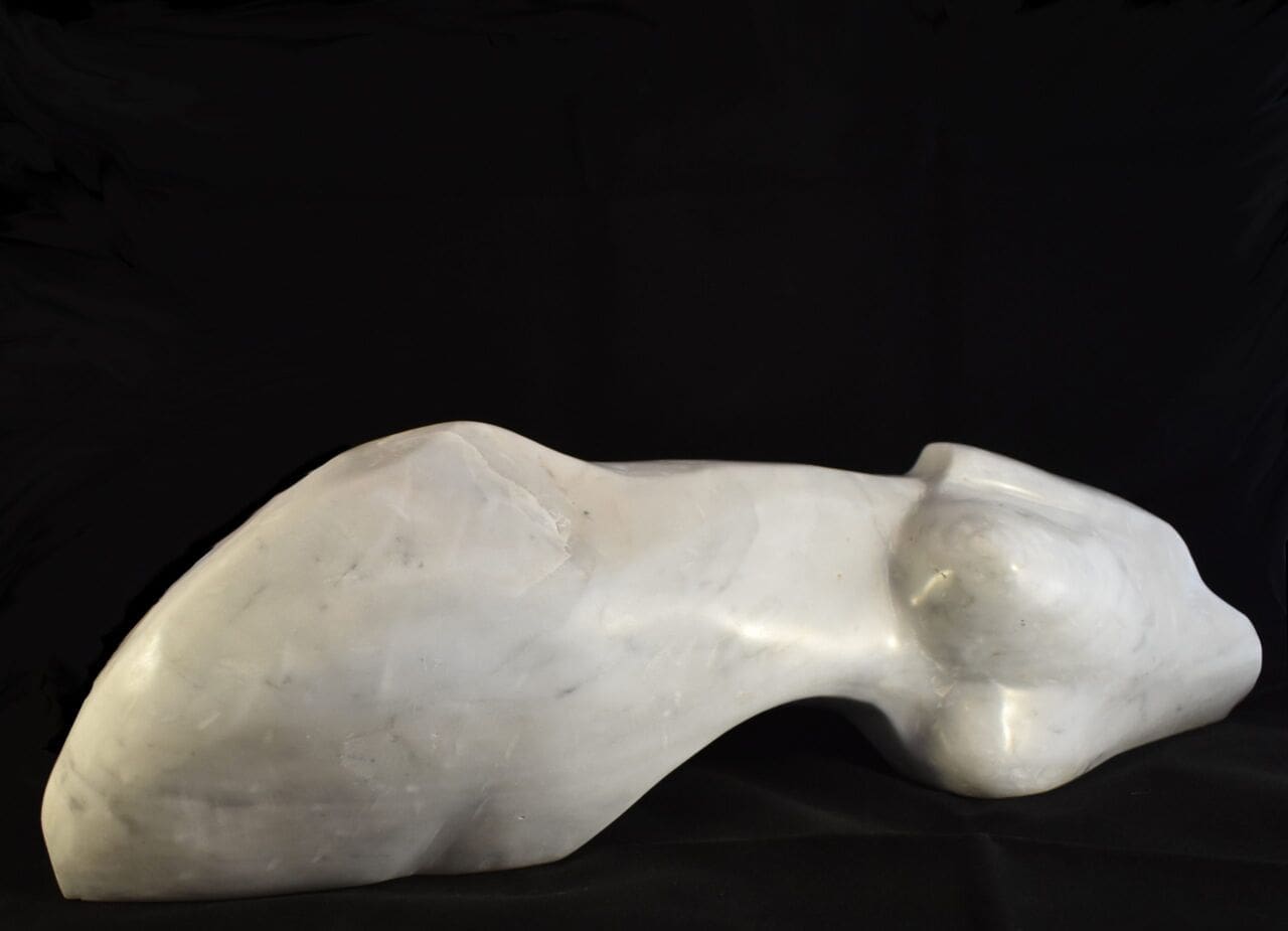 Musa Inspiradora (Abstract Modern Lying Torso statuette) - Image 4