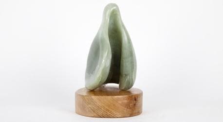 Lady in Green (Carved Soap Stone Abstract statuettes) - Image 3