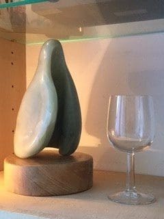 Lady in Green (Carved Soap Stone Abstract statuettes) - Image 4