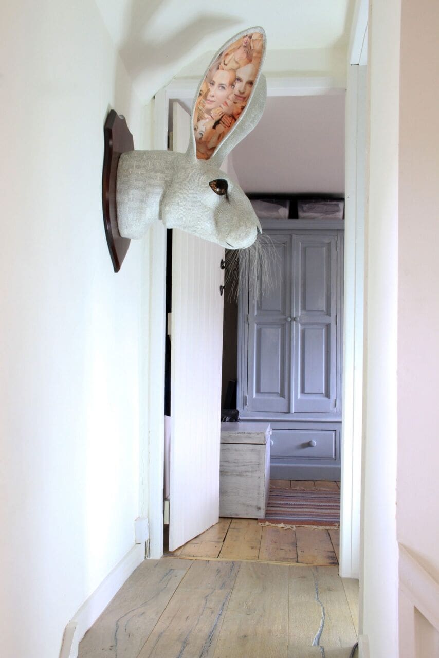 White Rabbit (Large Wall Mounted sculpture)