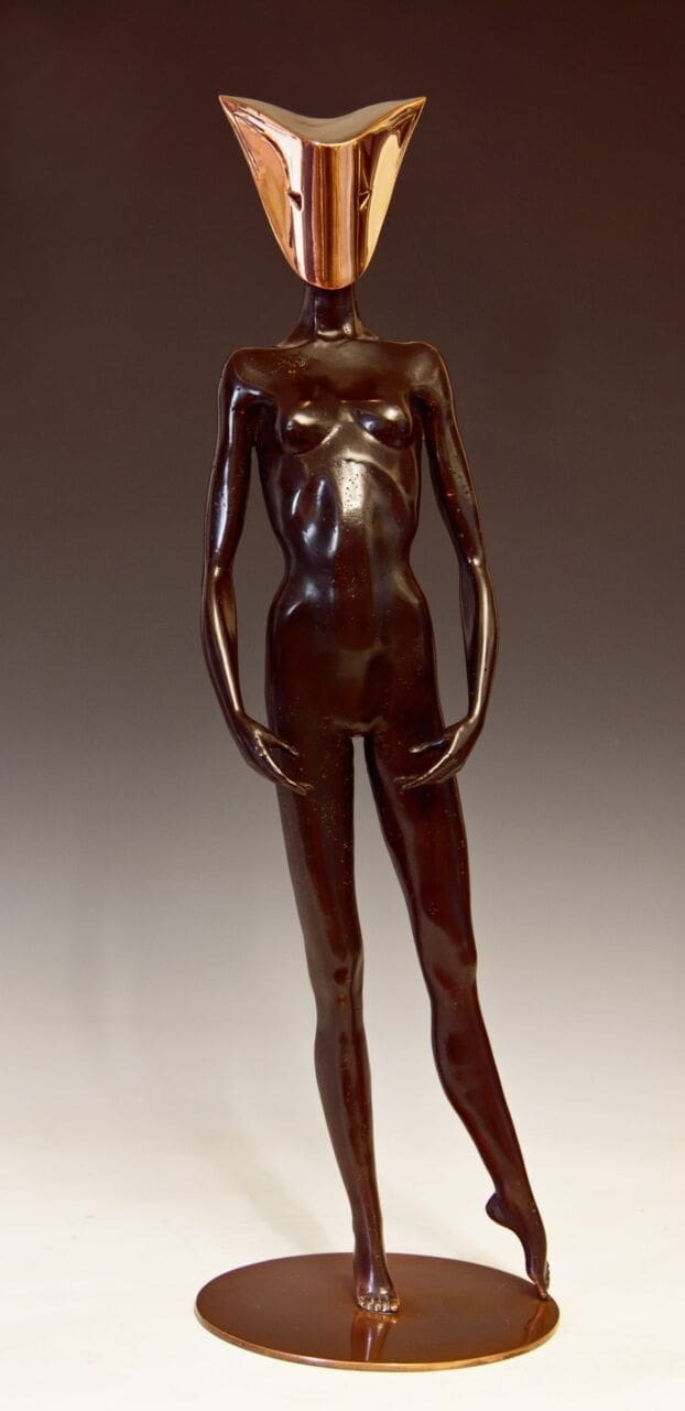 MASQUERADE 2 (Small Masked Nude statues sculpture)