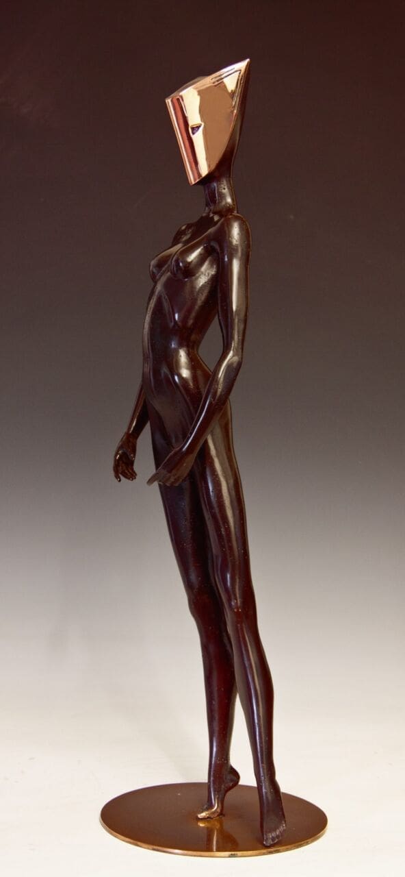 MASQUERADE 2 (Small Masked Nude statues sculpture) - Image 3