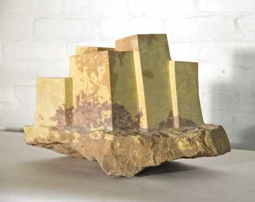Scholars stone City (Carved Buildings abstract statuette statue sculpt