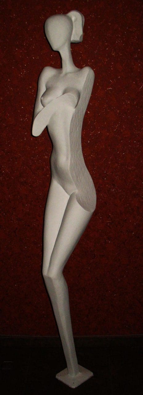 Bather (life size Abstract Nude Female Girl sculpture) - Image 3