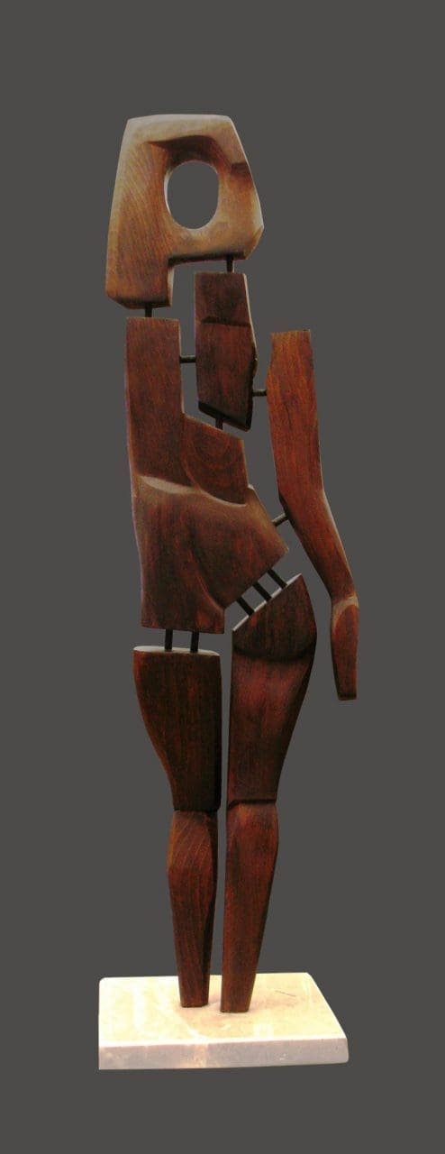 Lady in Wood (Naked Woman Carving Wood sculpture) - Image 2