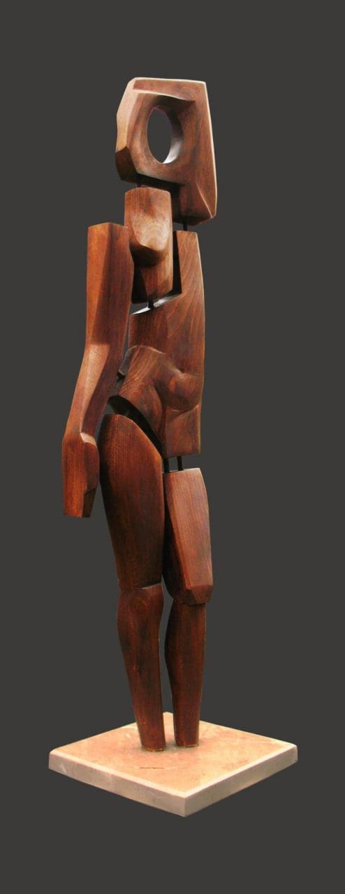 Lady in Wood (Naked Woman Carving Wood sculpture) - Image 3