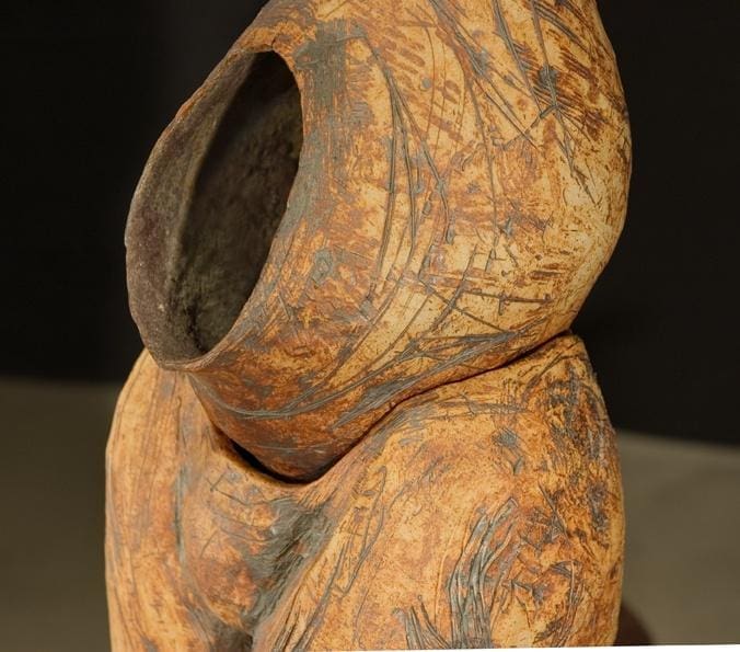 Void (Stone Wear Semi Abstract Modern Female sculpture) - Image 2