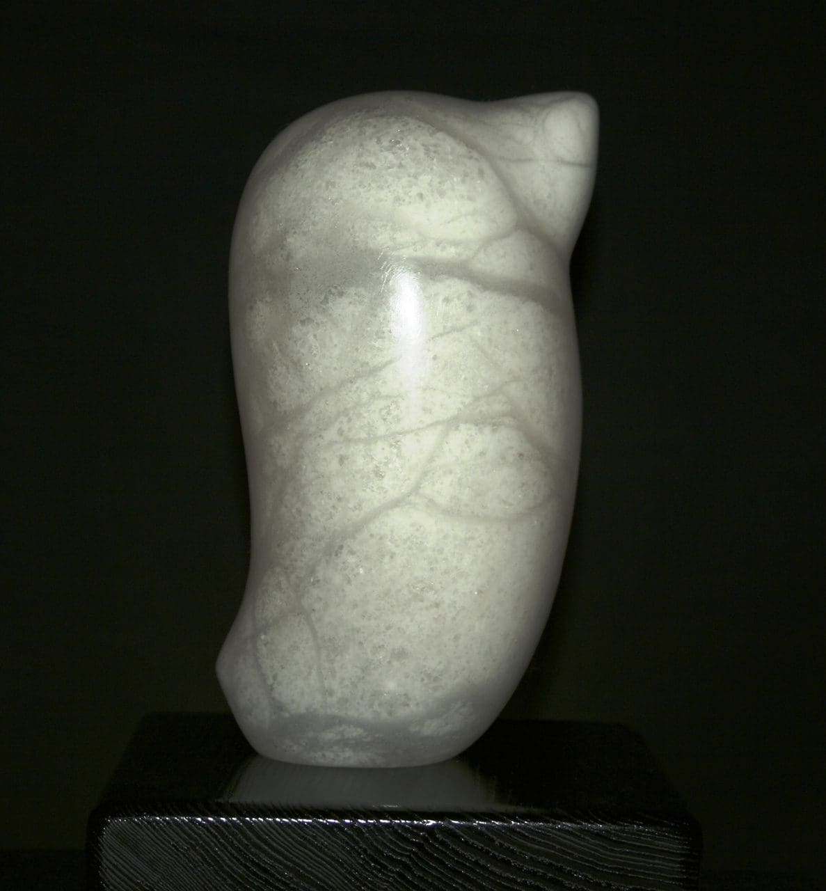 Thai Rad (Carved Stone Light Mango Fruit sculpture)