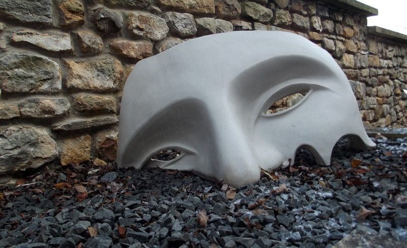 Icon Fragment (Big Stone Ware Face Yard statue) - Image 2