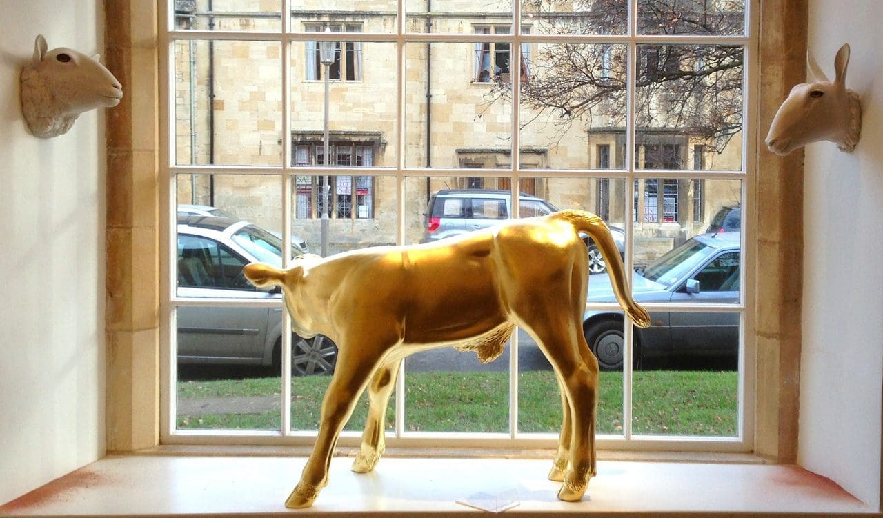 Golden Calf (Gilded Carved Wood Lifesize sculpture) - Image 5