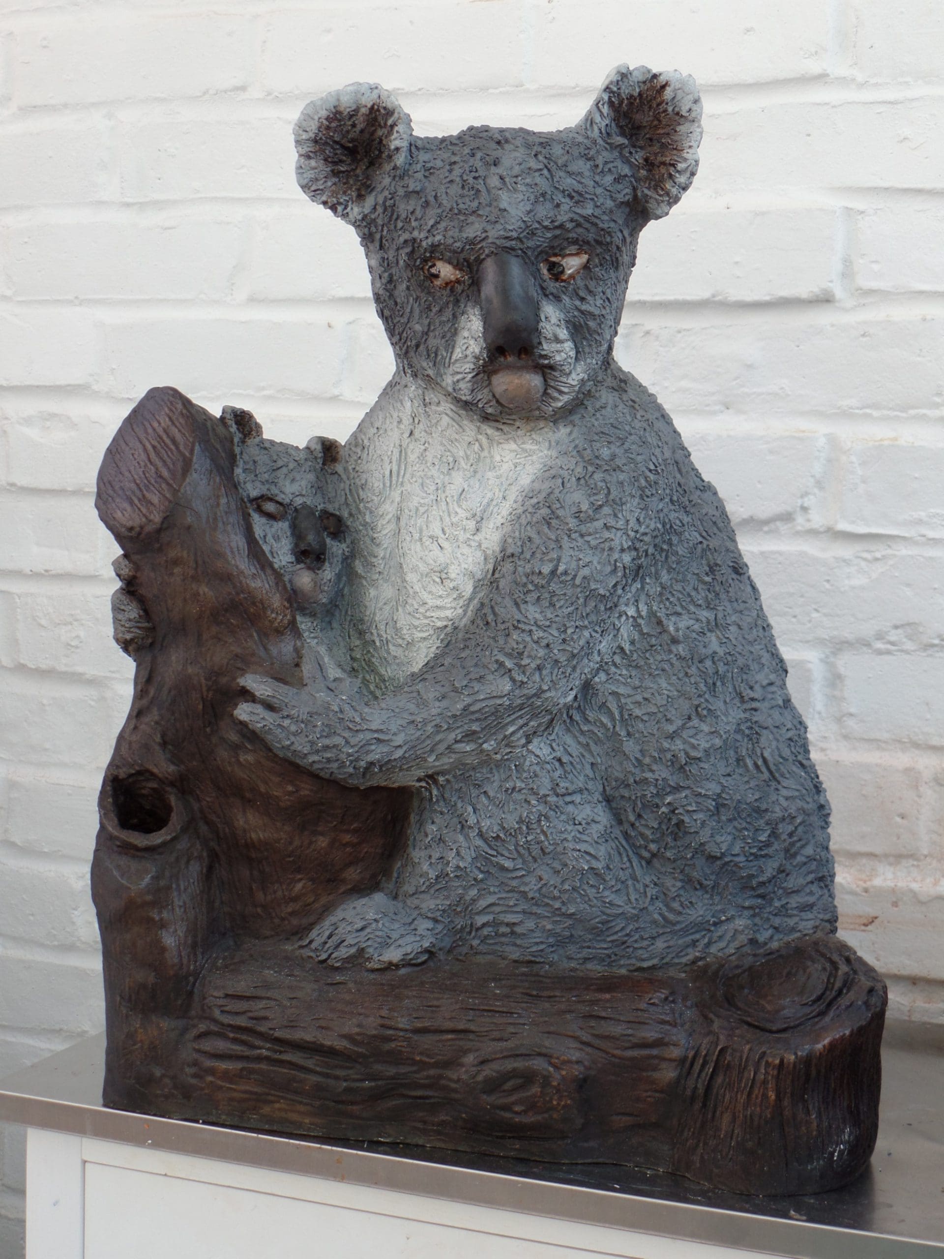 Kylie the Koala (Bronze resin Bear and Cub statue)