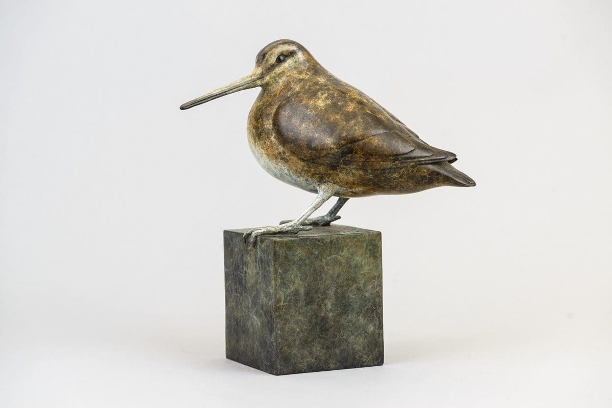 Snipe (Realistic Bronze Bird Standing statue) - Image 2