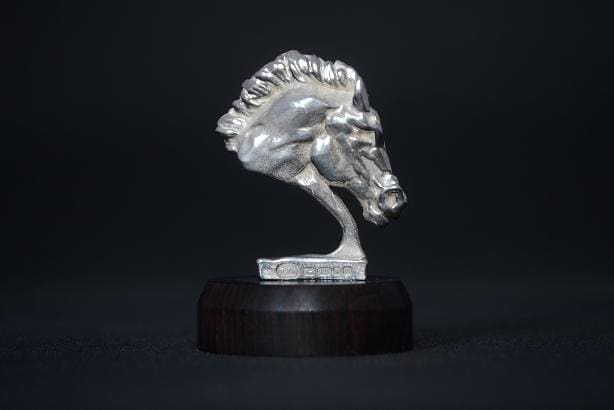 ejw Silver Horse Head (Animal Bust statue statuette)