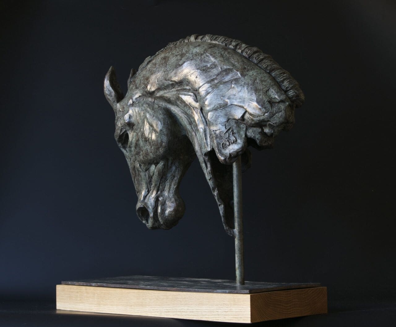 Roman Horse Head (Bronze horse bust) - Image 3