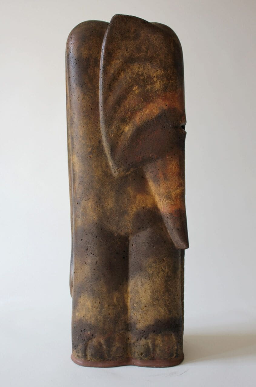 Browny Yellow (Little Contemporary Outdoor sculpture) - Image 4