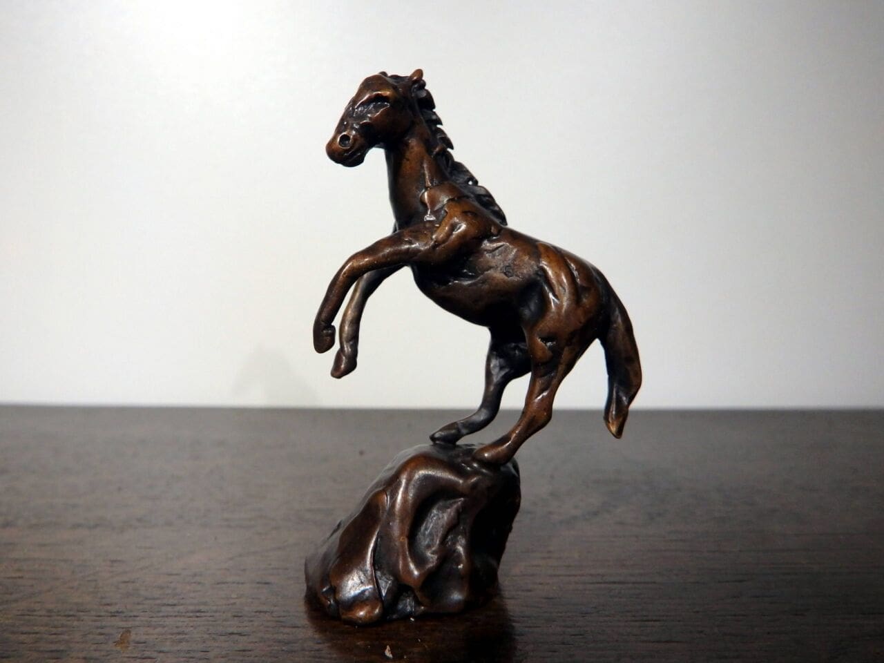 Stallion (Miniature Bronze Rearing Horse sculpture) - Image 2
