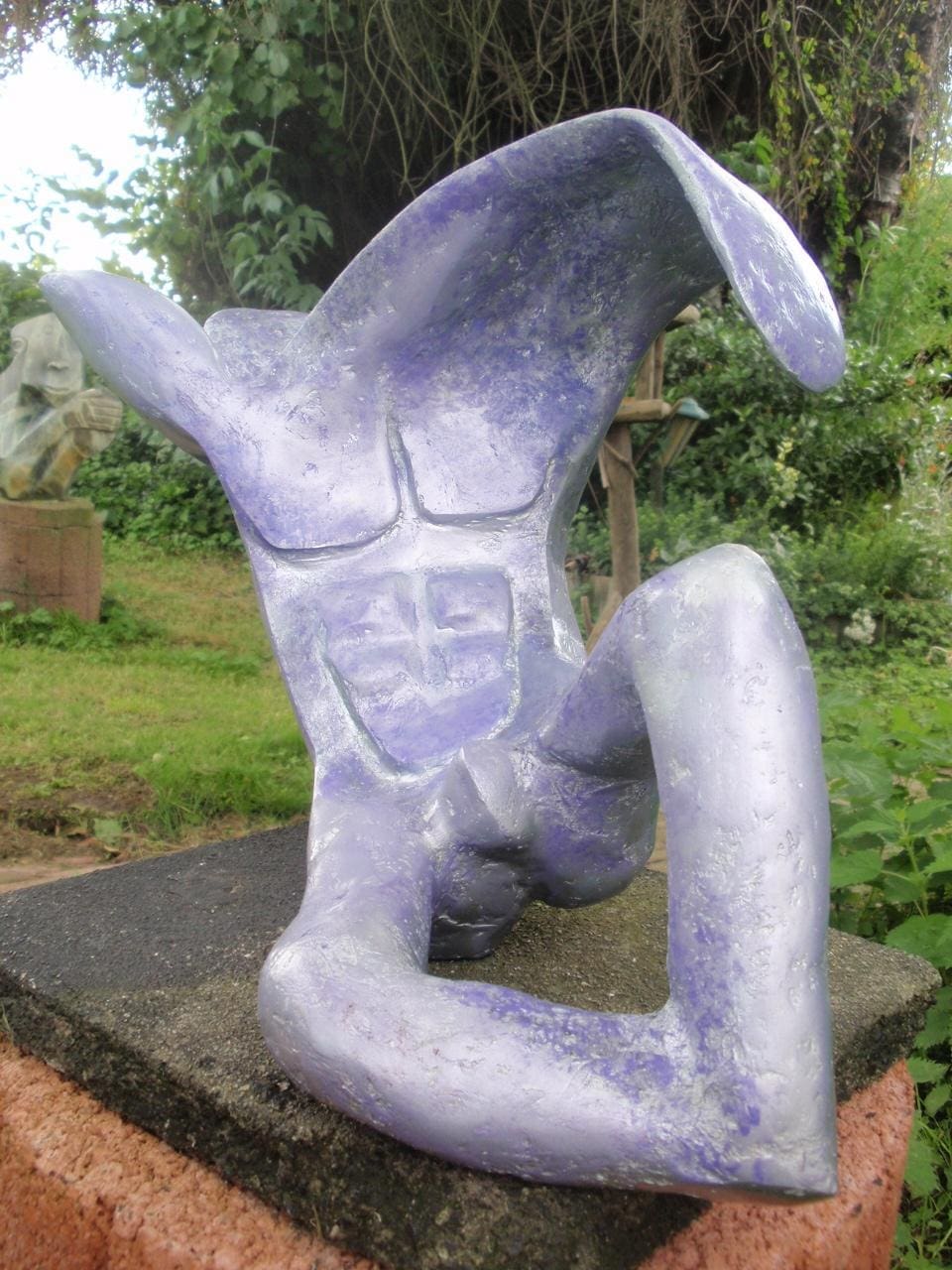 Man in balance? (Nude Male Abstract Torso statue)