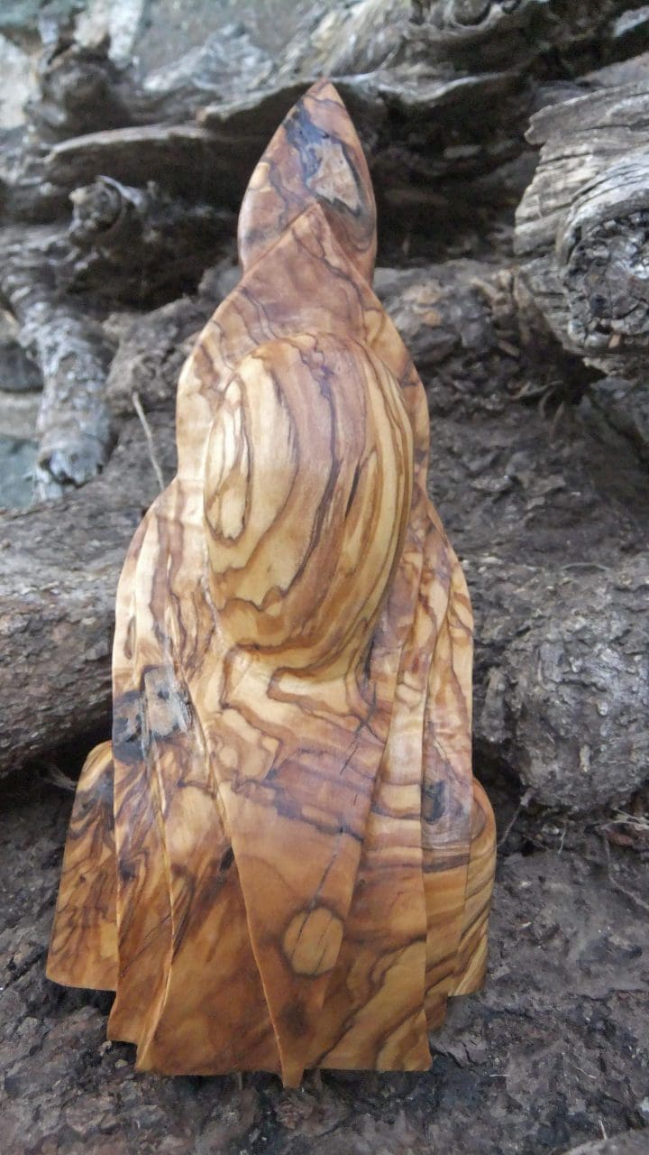 MEDITATION (Carved Olive Wood Abstract sculptures) - Image 3