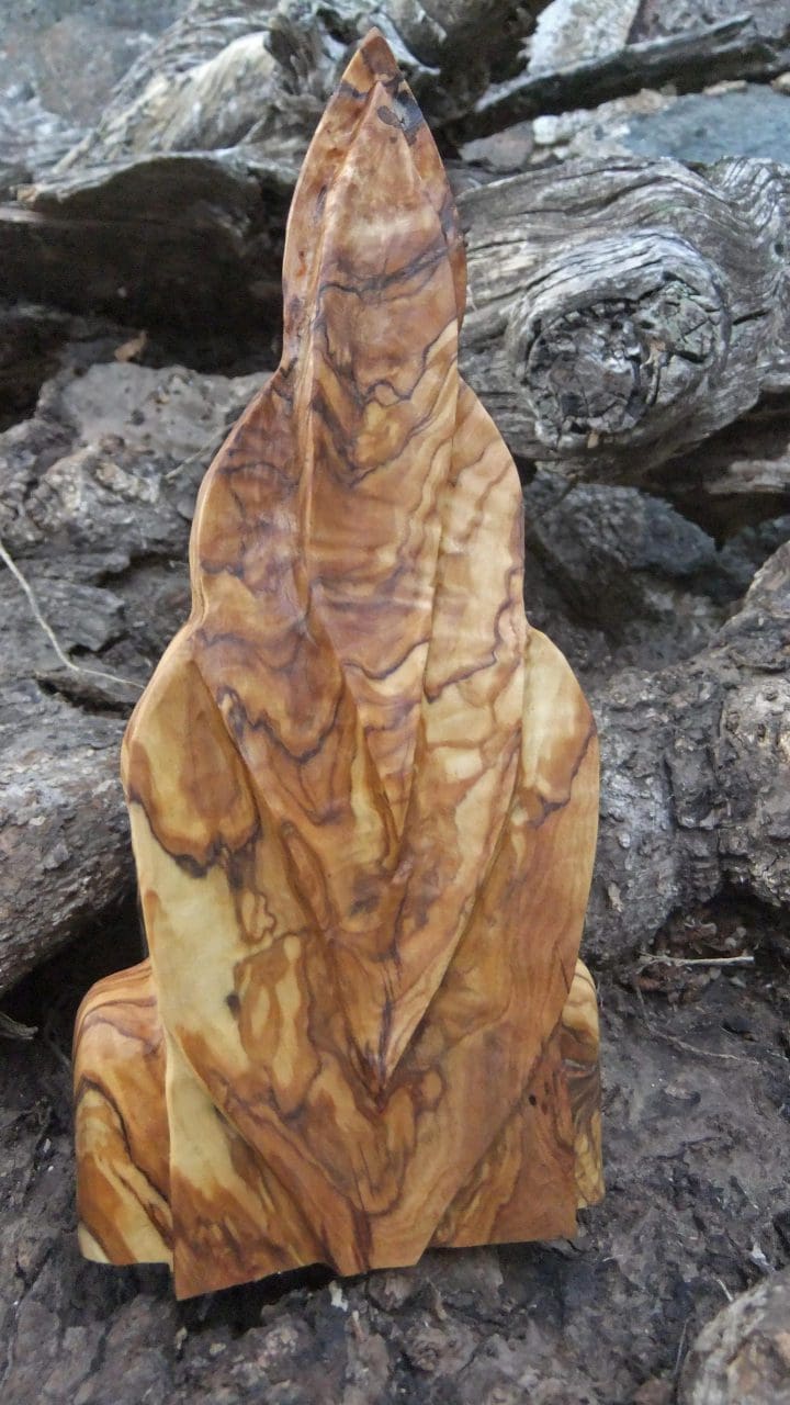 MEDITATION (Carved Olive Wood Abstract sculptures) - Image 4