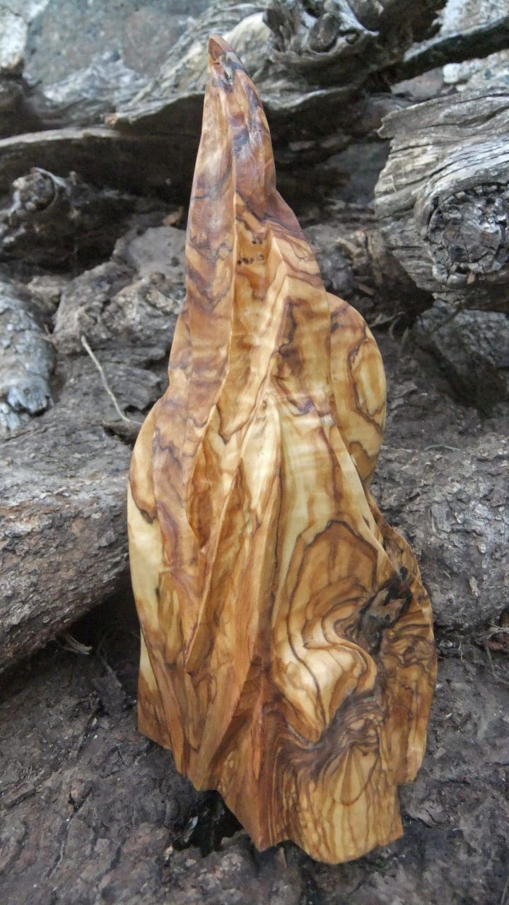 MEDITATION (Carved Olive Wood Abstract sculptures) - Image 5