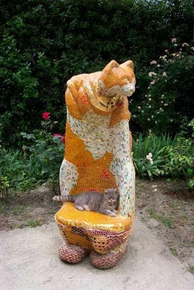 Chair (Cat Seat Mosaic Modern sculptures)