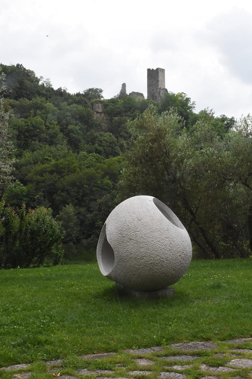 Istria (Carved Rounded Pierced Stone Garden Sculpture) - Image 3