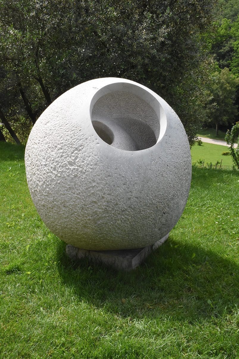 Istria (Carved Rounded Pierced Stone Garden Sculpture) - Image 4