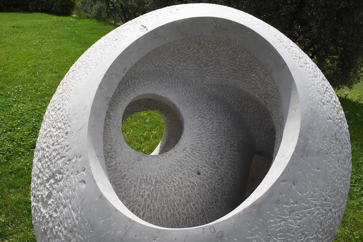 Istria (Carved Rounded Pierced Stone Garden Sculpture) - Image 5
